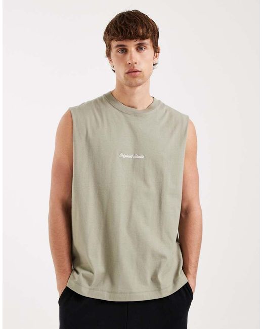 Jack & Jones Natural Orginals Front Logo Vest for men