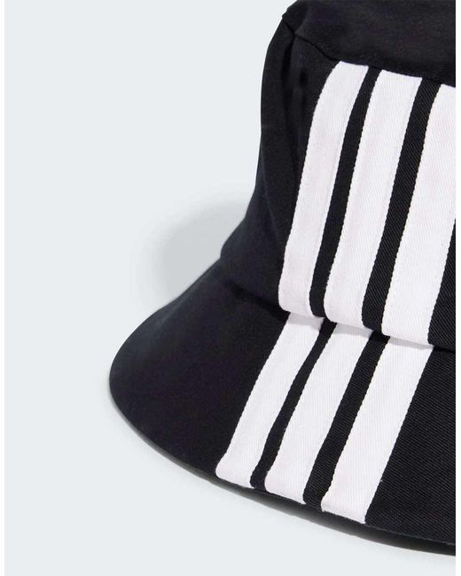 Adidas Originals Blue 3-Stripes Bucket Hat