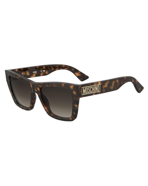 Moschino Brown Moschino – eckige sonnenbrille