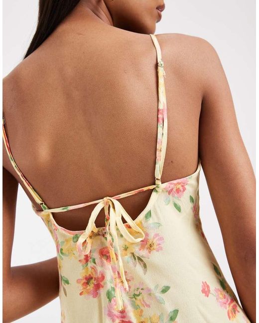 Vero Moda Natural Ruched Bust Detail Cami Midi Dress