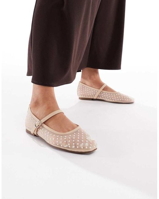 Glamorous Natural Ballerina Flats