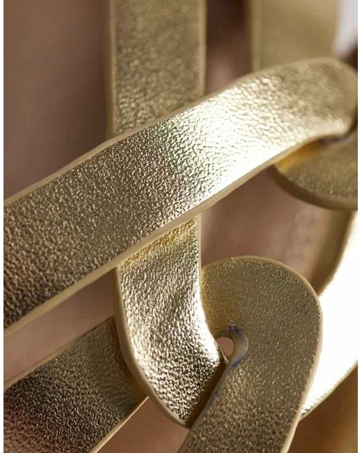 Raid White Toffee Flat Sandal Slides