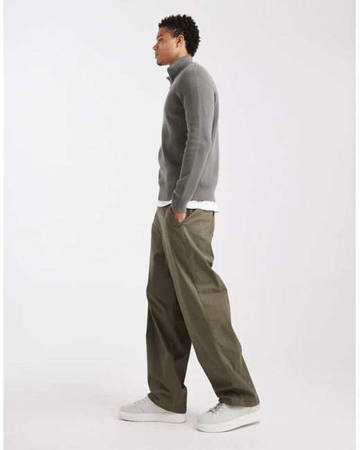 ASOS Green Loose Chinos for men