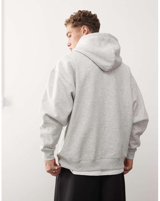 Weekday White Oversized Hoodie for men