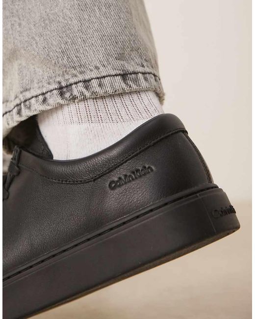 Calvin Klein Black Lace Up Leather Shoes for men