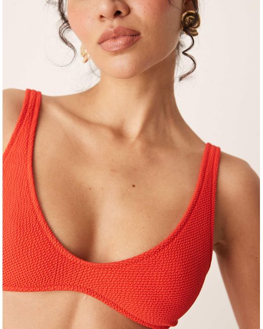 Mango Orange – strukturiertes bikinioberteil