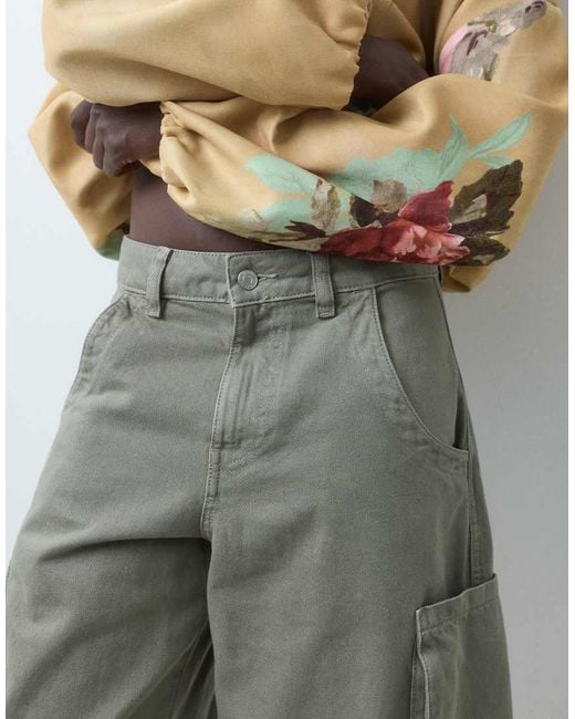 ASOS Green Bermuda Longer Cargo Shorts