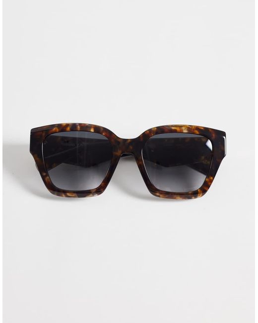 Missoni Sunglasses Brown Missoni Square Sunglasses With Dark Shaded Lenses