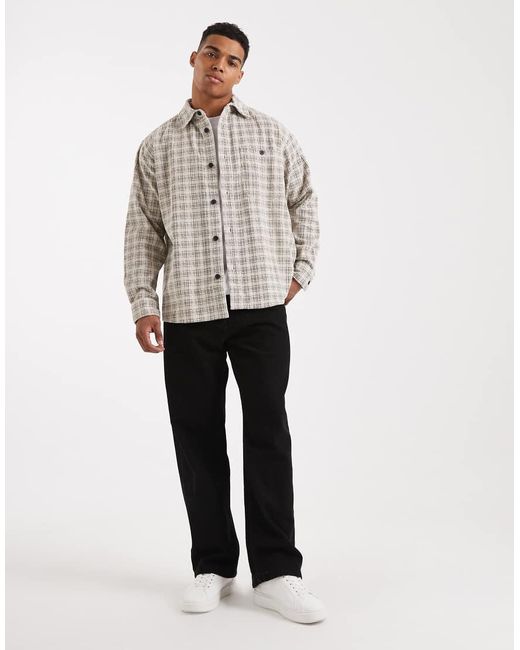 Only & Sons Gray Cord Overshirt for men