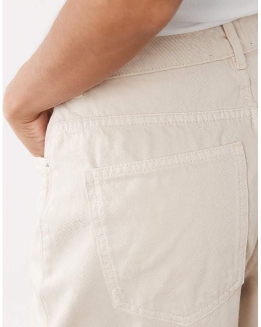 ASOS Natural baggy Bermuda Shorts