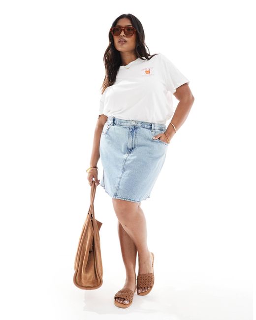 ONLY Blue – kurzer a-linien-jeansrock