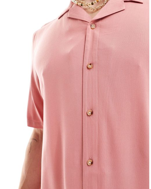 Camicia di ASOS in Pink da Uomo