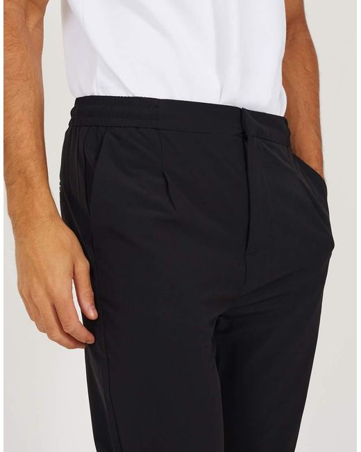 Brave Soul Black Elasticated Waist Chino Style Trousers for men
