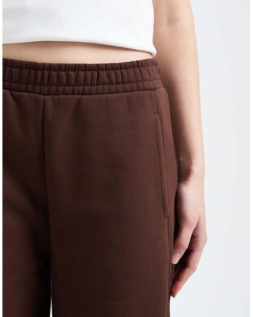 ASOS Brown Premium 500Gsm Seamed Barrel Leg Jogger
