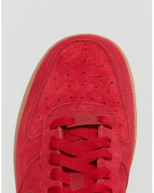 nike red suede trainers