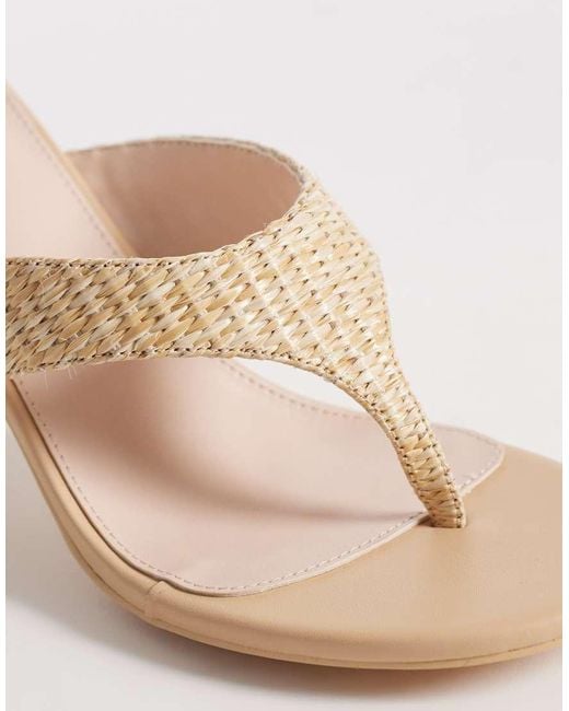 Raid Natural Mystia Heeled Flip Flops