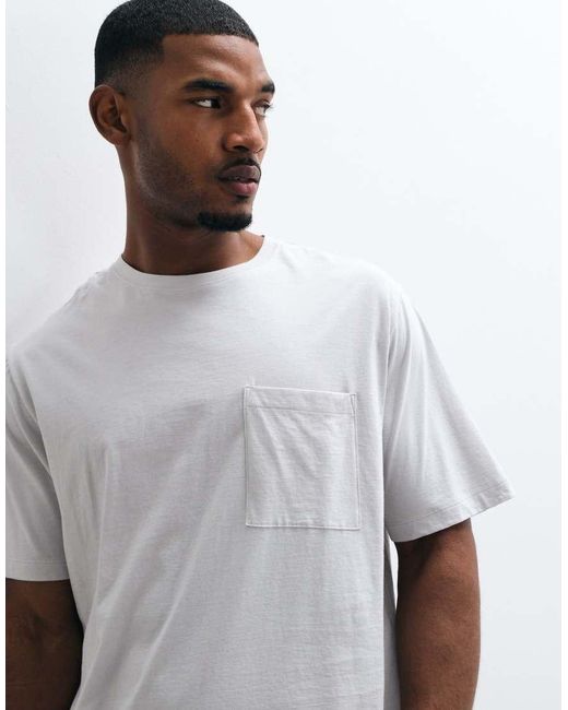 ARKET White Washed T-Shirt With Pocket for men