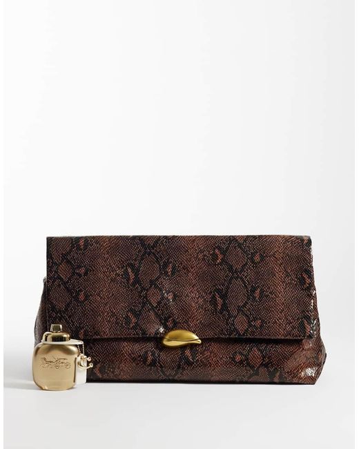 ASOS Brown Large Soft Clutch