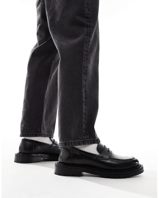Jagger - mocassins en cuir à mors Walk London pour homme en coloris Black