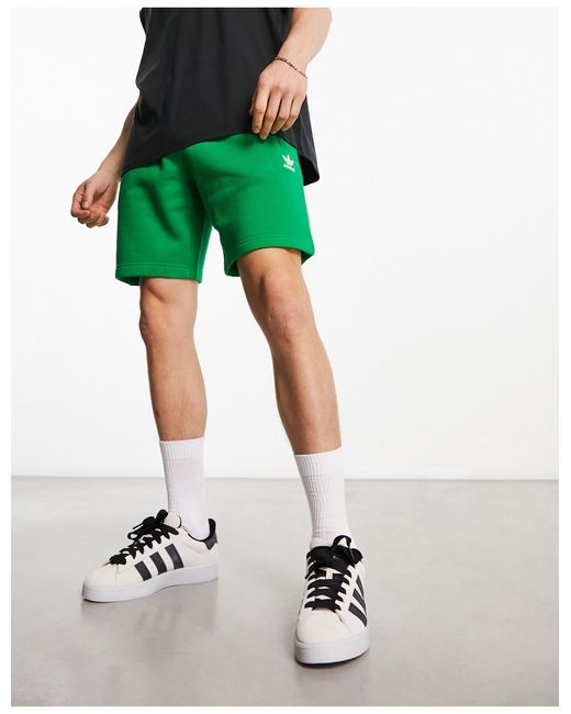 Pantalones cortos s trefoil essentials adidas Originals de hombre de color  Verde | Lyst
