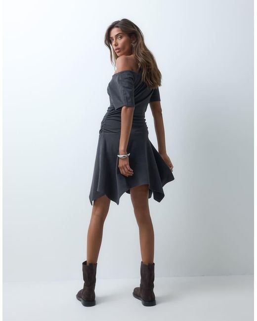 ASOS Multicolor Asymetric Hanky Hem Mini Dress