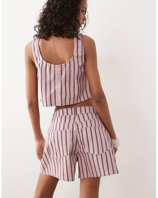 ASOS Pink Denim Swing Top
