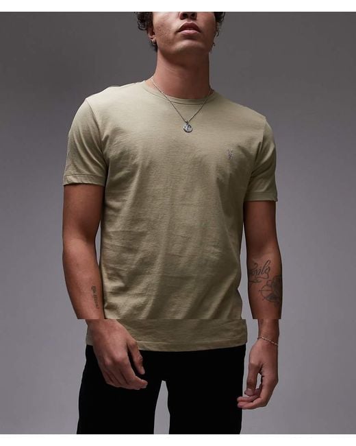 AllSaints Green Tonic Crew T-Shirt 3-Pack for men