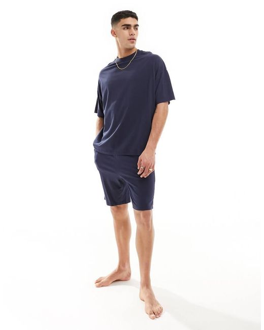ASOS Blue Oversized Pyjama Set for men