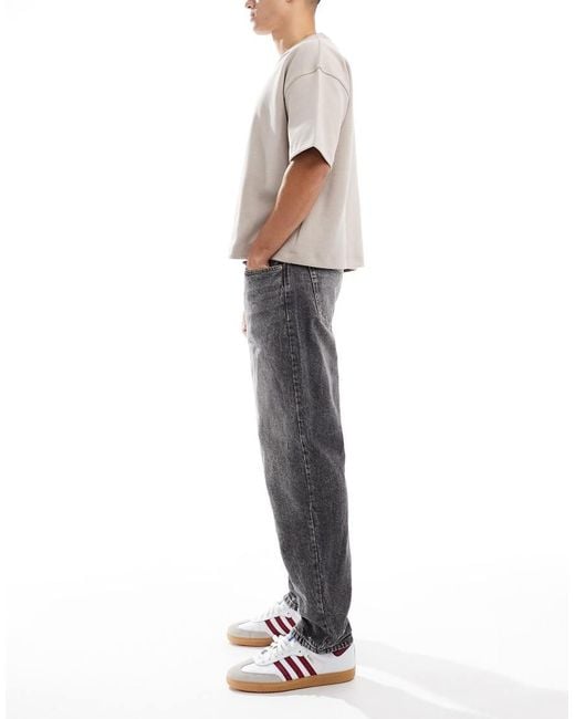 Bershka Gray Straight Vintage Jean for men