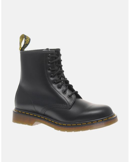 Dr. Martens Black 1460 8-eye Smooth Leather Lace Up Boots