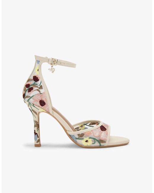 KG by Kurt Geiger White Sabrina Heeled Sandals