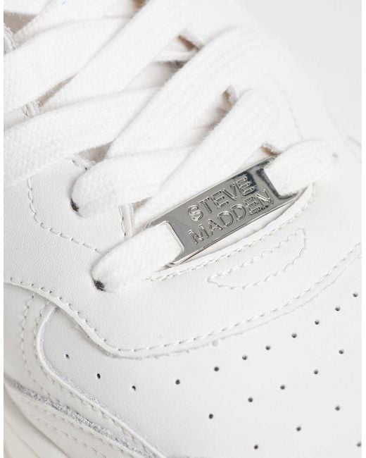 Steve Madden White Shawn Trainer for men