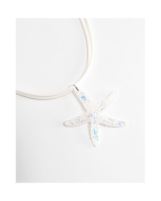 Monki Blue Star Fish Necklace