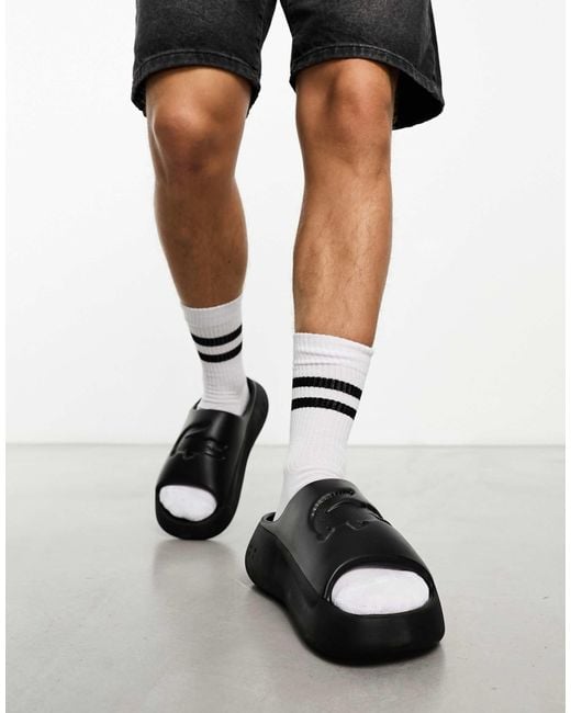 Lacoste Black Serve 3.0xl Sliders for men