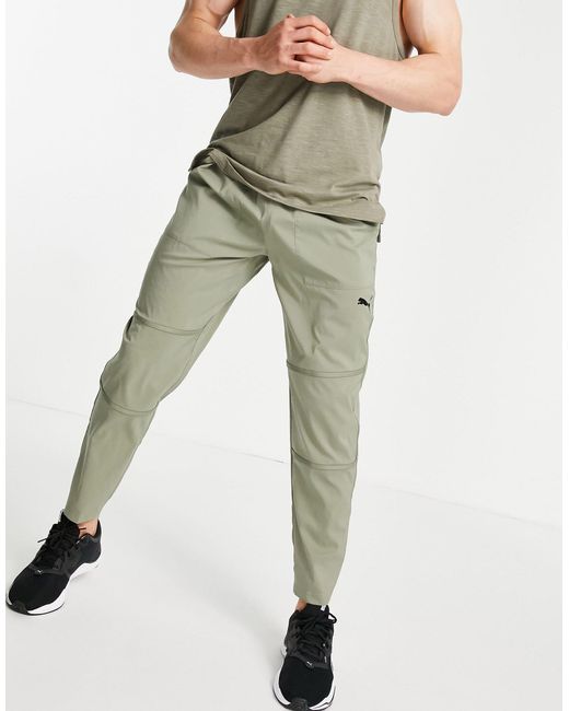 PUMA Training Tech Woven Track Pants in Gray for Men | Lyst