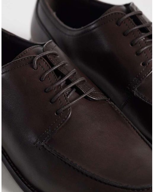 ASOS Brown Lace Up Derby Shoes for men