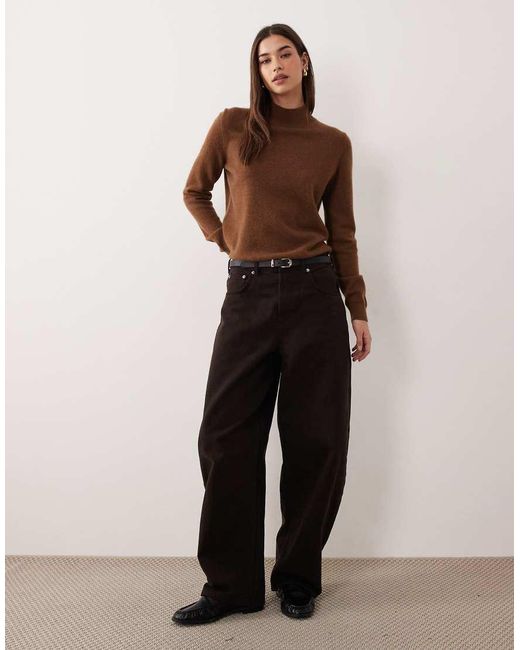 Mango Brown Premium High Neck Jumper