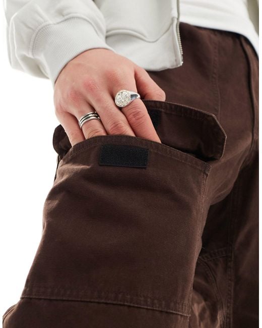 Gramicci White Canvas Pocket Trouser for men