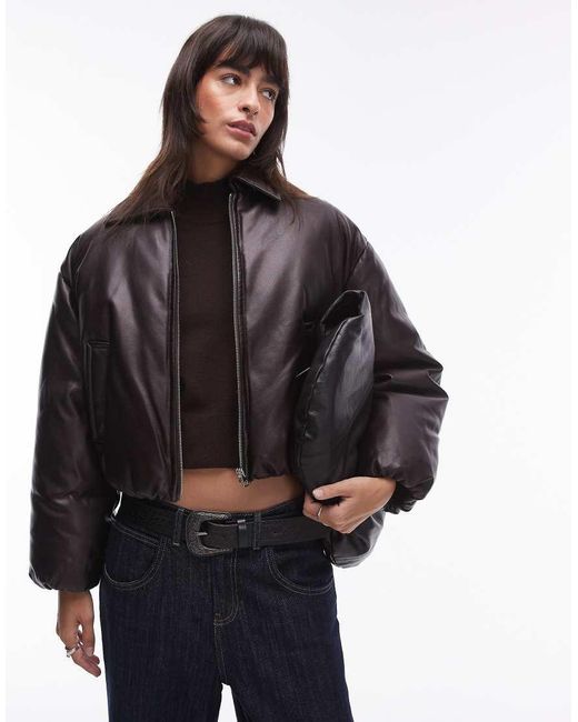 Mango Black Padded Bomber Jacket
