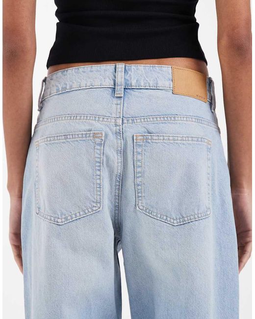 ASOS Blue Asos Design Circular Design Collection Tall Oversized Baggy Boyfriend Jean