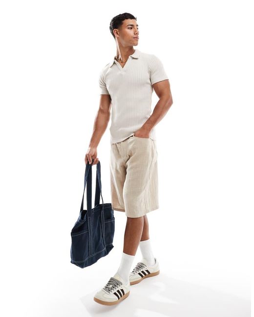 Jack & Jones Muscle Fit Polo in het White voor heren