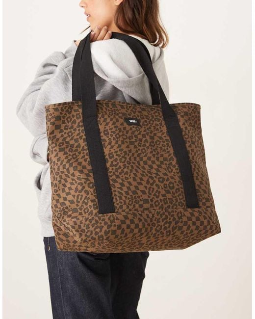 Vans Brown Pergs Dachshund Print Tote Bag