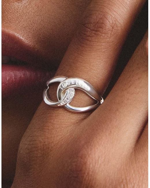 Thomas Sabo White Ring Togehter With Zirconia