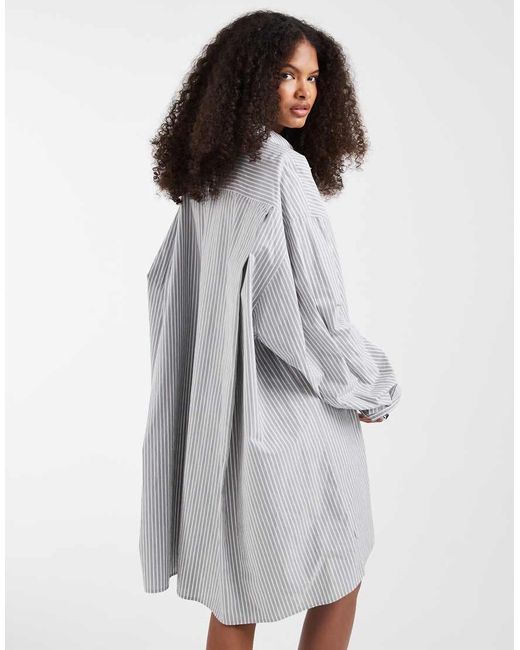 & Other Stories White Cotton Shirt Dress