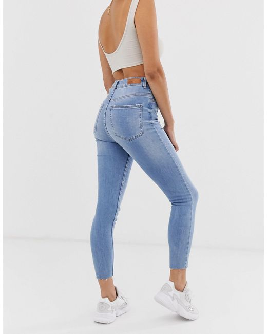 High Waist Skinny Jean in Blue 