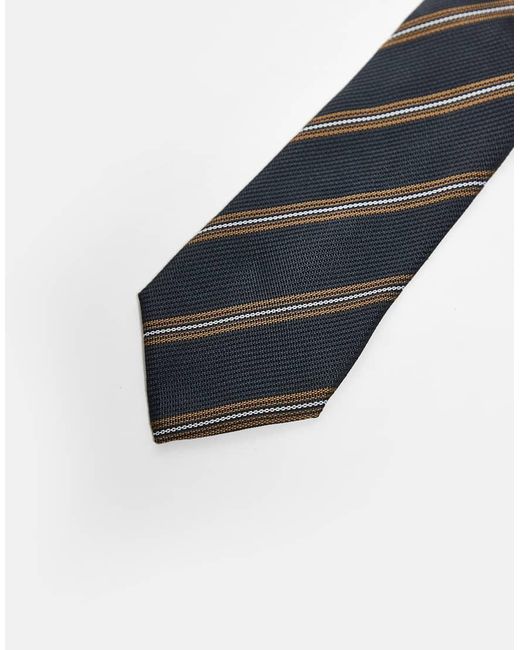 ASOS Blue Stripe Wide Tie for men