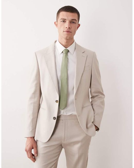 ASOS Natural Skinny Suit Jacket for men