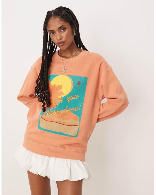 Isabelle Pennington Edmead Orange Isabelle Pennington-edmead Postcard Sweatshirt