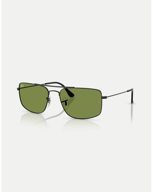 Ray-Ban Green Explorer Iii Square Sunglasses With Lens