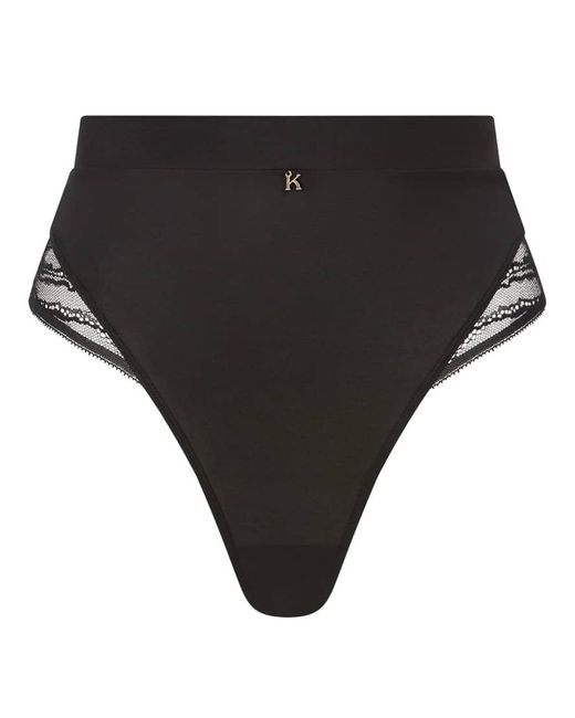 KBX Black Knickerbox Charlotte High Waisted Thong